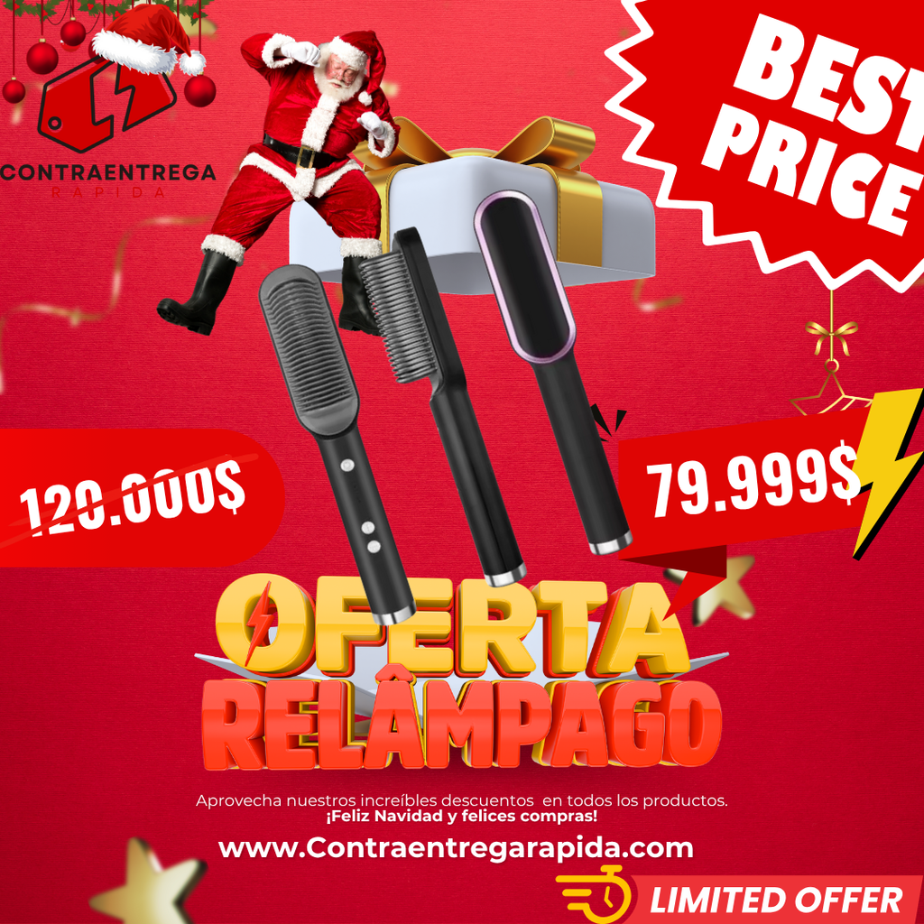 Cepillo alisador 2 en 1 VIRAL DE TIKTOK